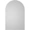 Ekena Millwork Round Top Surface Mount PVC Gable Vent w/ 2"W x 1-1/2"P Brickmould Frame, 26"W x 40"H GVPRT26X4002SN - alternate 5